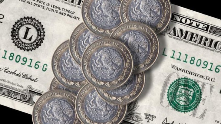 El peso mexicano cierra en 20.62 por dólar en cuarta semana de ganancia