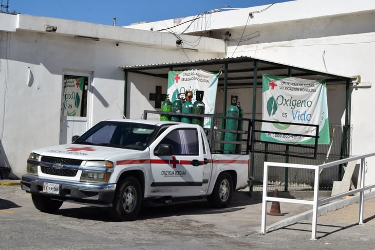 La Cruz Roja presta tanques de oxígeno sin costo de renta en Monclova