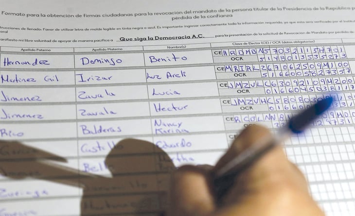 El INE recibe 3 millones de firmas para revocación en el último día