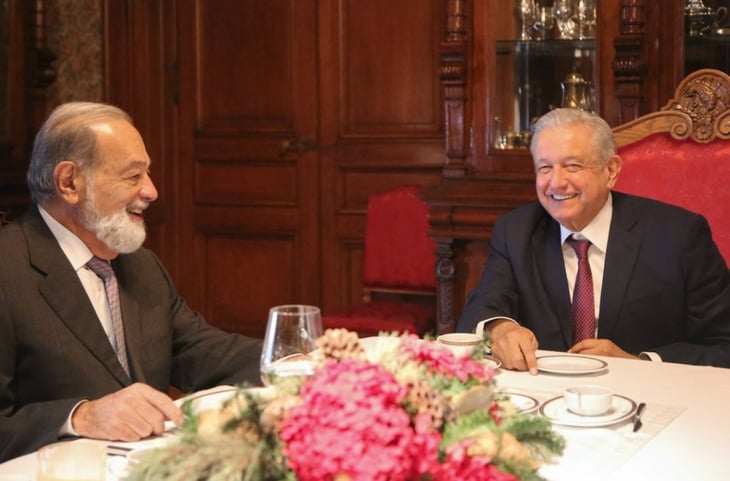 López Obrador desayuna con Carlos Slim