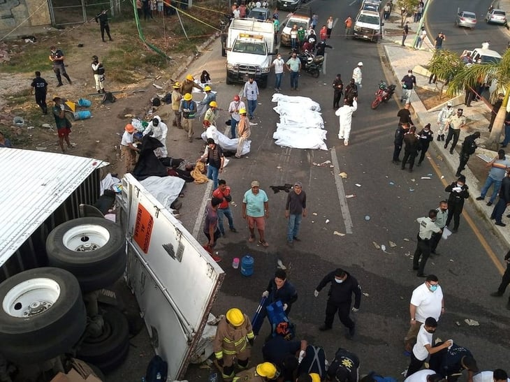 Guatemala recibe restos de 15 migrantes fallecidos de un accidente en México