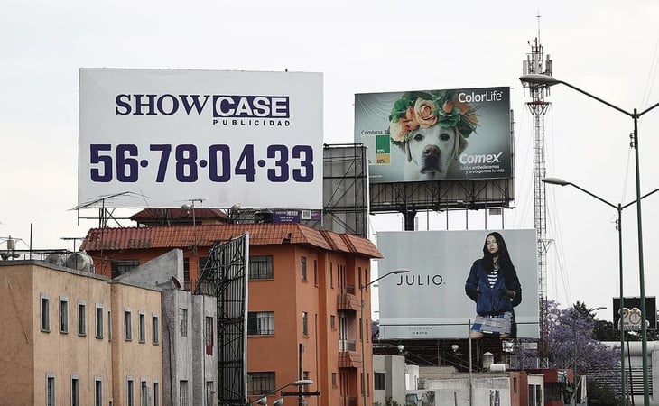 Quitan 65 anuncios en azoteas de la Ciudad de México durante 2021