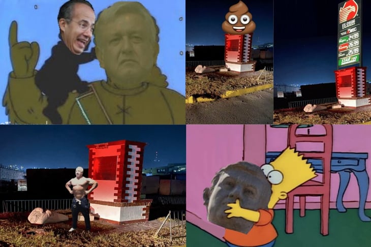 Estos son los mejores memes del derribo de la estatua de AMLO