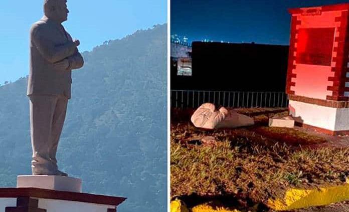 Exalcalde de Atlacomulco denunciará derribo de estatua de AMLO