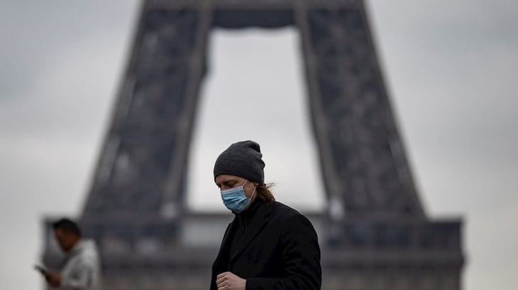 Los contagios en Francia, con 261,481, se mantienen cerca del récord