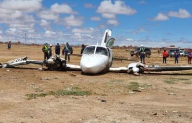 Cuatro heridos tras el aterrizaje de emergencia de una avioneta en Bolivia