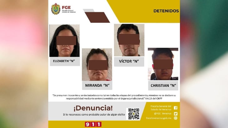En Veracruz caen cuatro presuntos responsables de abandonar nueve cuerpos 