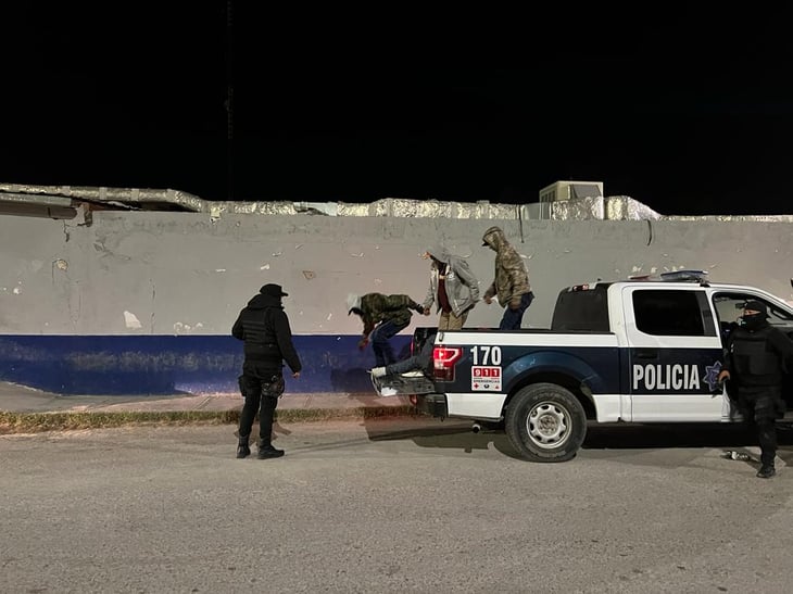 Operativo de barrido en el sector Oriente de Monclova deja cuatro personas detenidas
