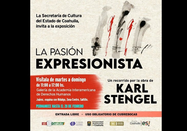 Expresionismo abstracto de Karl Stegel visita Coahuila