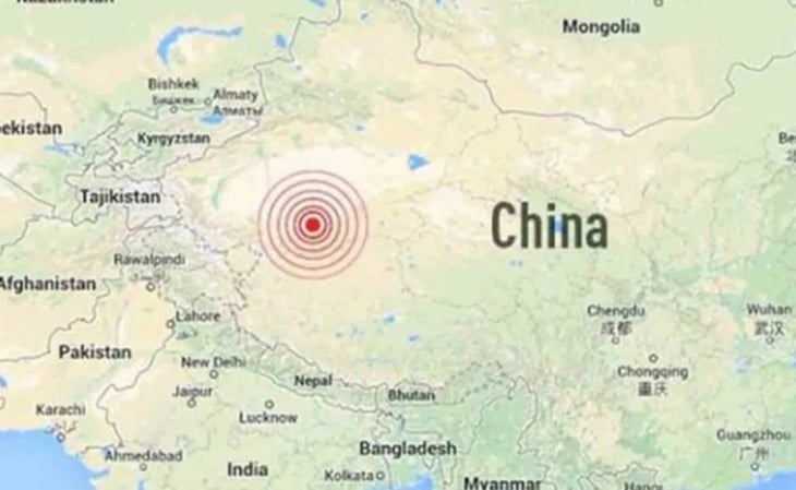 Un terremoto de 5.8 grados sacude provincia del noroeste de China