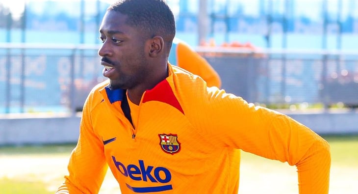 Ousmane Dembélé regresa a los entrenamientos del Barcelona