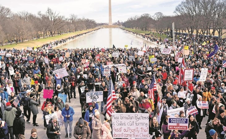 Miles de ciudadanos exigen libertad de movimiento y vacuna en Washington