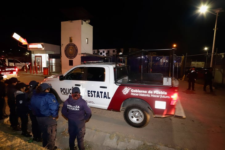Se registra operativo en penal de Puebla