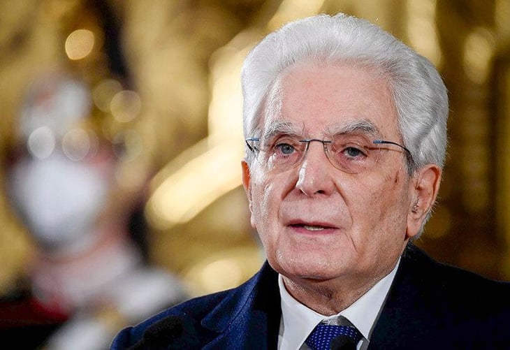Sergio Mattarella jura su reelección como presidente de la República italiana