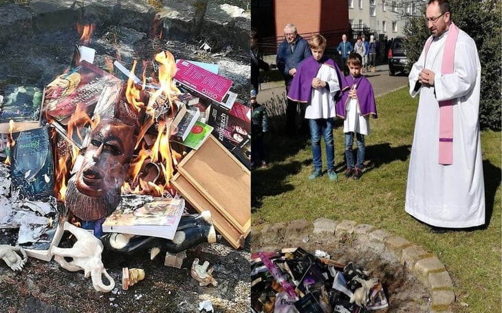 Párroco de EU organiza quema de libros de Harry Potter por 'brujería'
