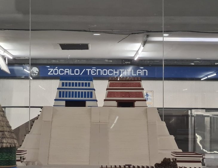 Metro invita a disfrutar maquetas en estación Zócalo-Tenochtitlán