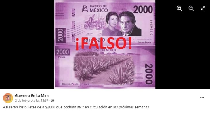 Banxico niega que ya tenga listo el diseño de los billetes de 2 mil pesos