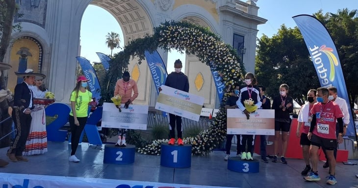Keniano Rhonzas Lokitam y etíope Besu Sado Deko ganan el Medio Maratón de Guadalajara
