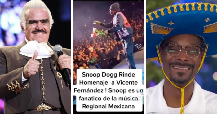 VIDEO: Snoop Dogg rinde homenaje a Vicente Fernández con 'El rey'