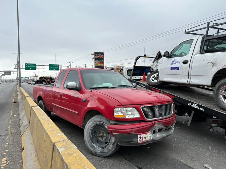 Choque de dos camionetas en Monclova deja una persona lesionada
