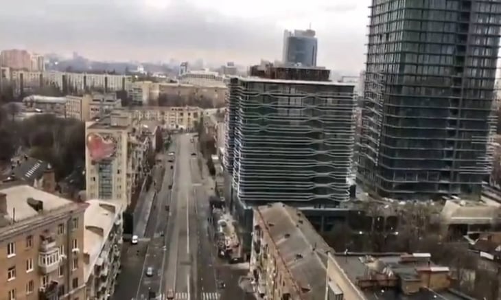 Como una 'ciudad fantasma', así se ve Kiev desde embajada de México en Ucrania