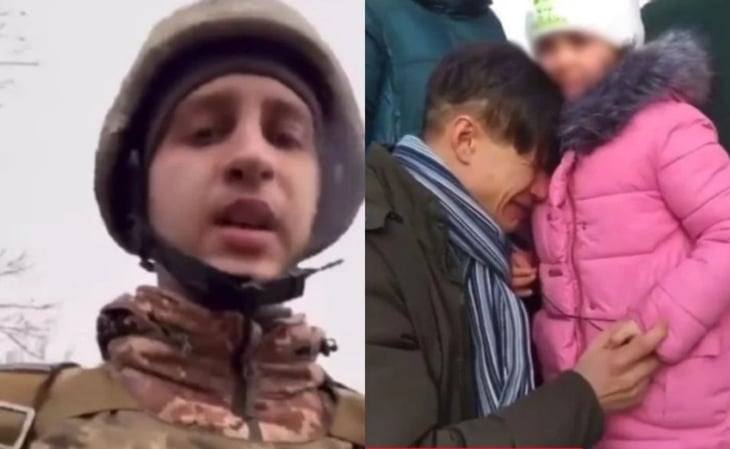 Trágicos videos de familias ucranianas separadas por la guerra de Rusia