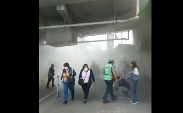 Se registra conato de incendio en la estación Pantitlán del Metro
