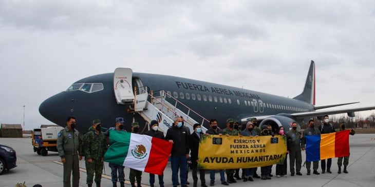 Aterriza avión de la Fuerza Aérea Mexicana en Rumania para repatriar a mexicanos por conflicto en Ucrania 