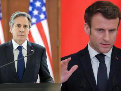 Macron y Blinken debaten la ayuda a Ucrania y las sanciones a Rusia
