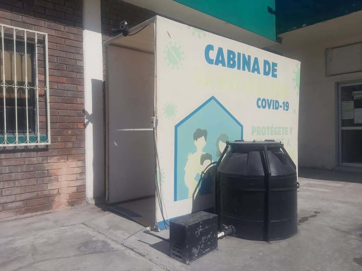 Cabinas sanitizantes se encuentran en completo abandono en Monclova 