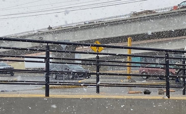 Se registra nevada a días de la primavera en Ciudad Juárez 