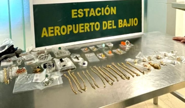 Aseguran joyas por un valor de 43 mdp en aeropuerto de Guanajuato