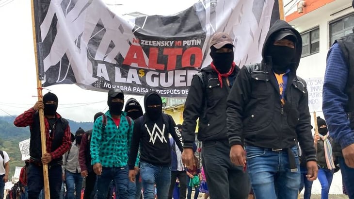 El EZLN protesta contra todas las guerras y demanda alto al conflicto en Ucrania