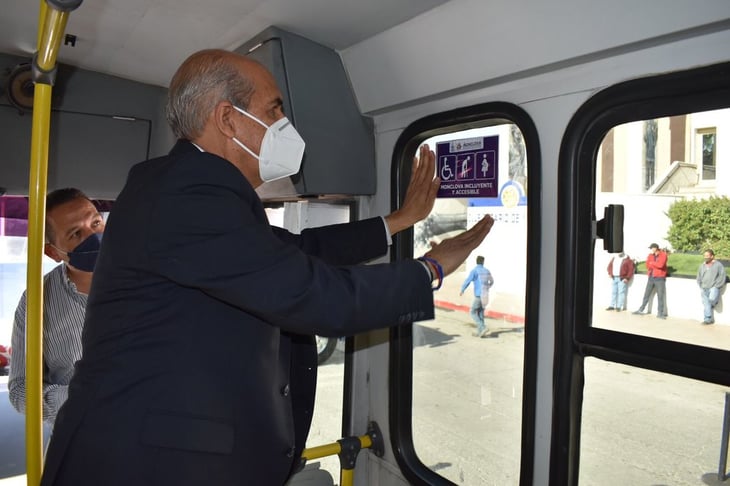 Autobuses llevan a cabo programa 'Transporte accesible' en Monclova 