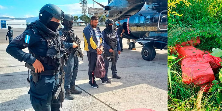 Detenido un guatemalteco en incautación de 248 kilos de cocaína en Honduras