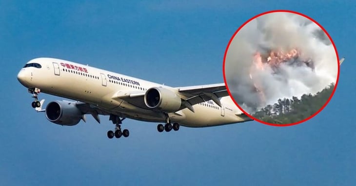Avión con más de 130 personas a bordo se estrella en China