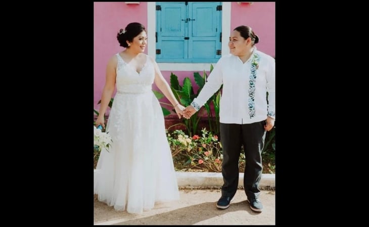 Elia y Viri, primer matrimonio igualitario de Conkal, Yucatán