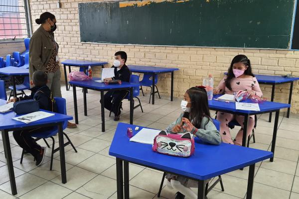 600 infantes de preescolar regresan a clases presenciales
