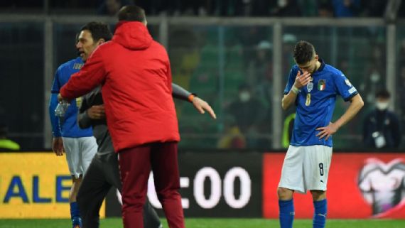 Italia no juega una ronda eliminatoria en un Mundial desde 2006 cuando fue campeón del mundo