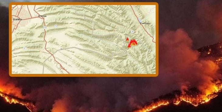Incendio en NL amenaza a Arteaga, Coahuila; ha consumido 800 hectáreas