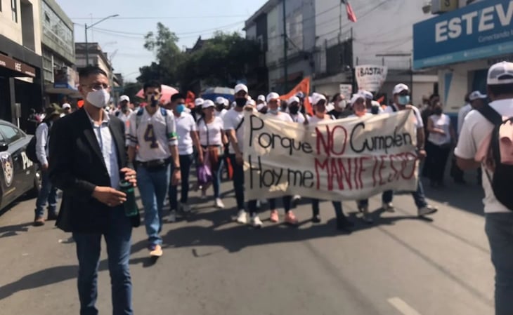 Sindicato del Metro marcha al Zócalo; piden refacciones