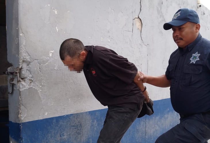 Policía Municipal detiene a ladrón de cableado eléctrico en la colonia Eva Samano de Monclova