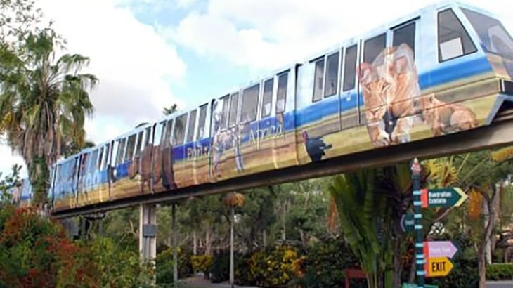 Deja de operar el popular monorraíl del Zoológico de Miami