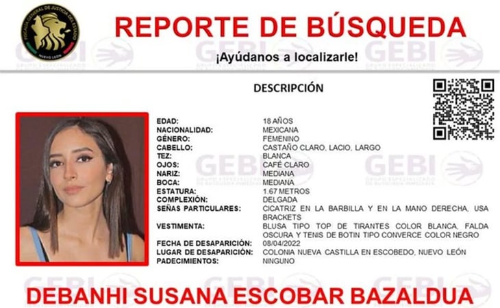 En NL, reportan desaparición de Debanhi Escobar; fue vista por última vez sola en una carretera