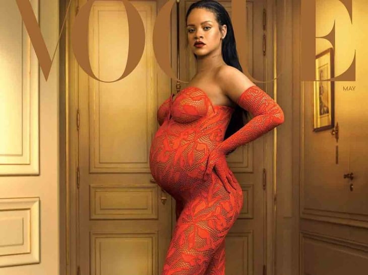Rihanna y su pancita se convierten en portada de revista
