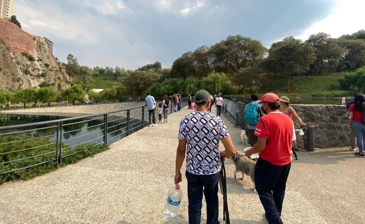 Paseantes abarrotan el Parque la Mexicana en CDMX crece 50% afluencia