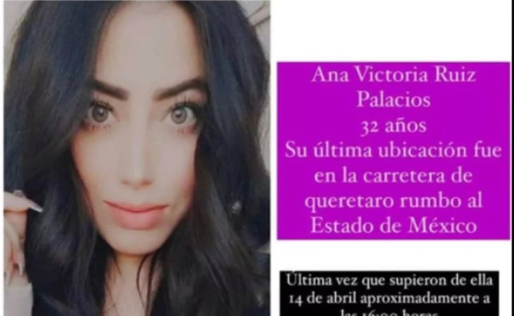 Buscan a Ana Victoria, desaparecida en una carretera de Querétaro