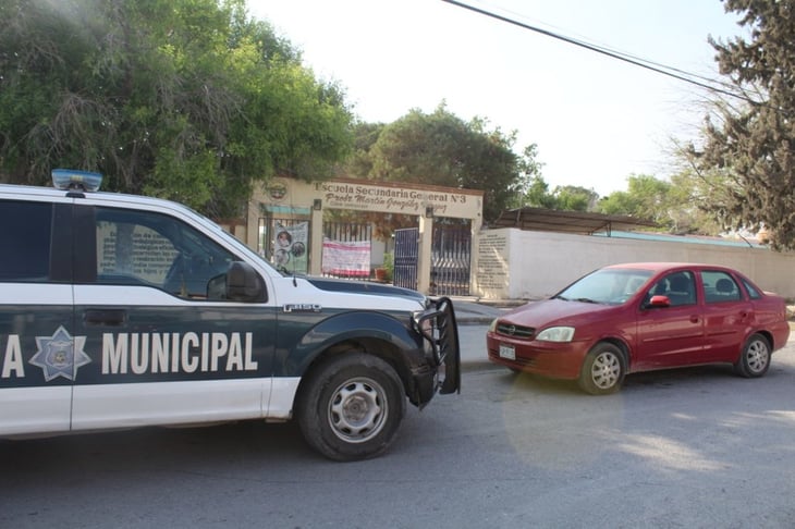 Policía Municipal evita robo en la Secundaria General N°3 de Monclova.