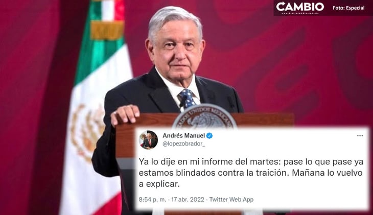 López Obrador asegura estar 'blindado' si no se aprueba su reforma eléctrica