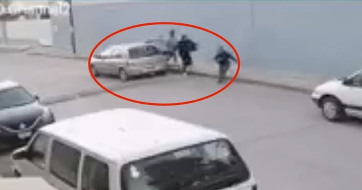VIDEO: Captan intento de secuestro contra una mujer en calles de San Luis Potosí